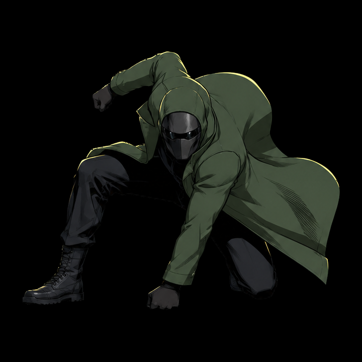 Bungleton character design — Landing pose